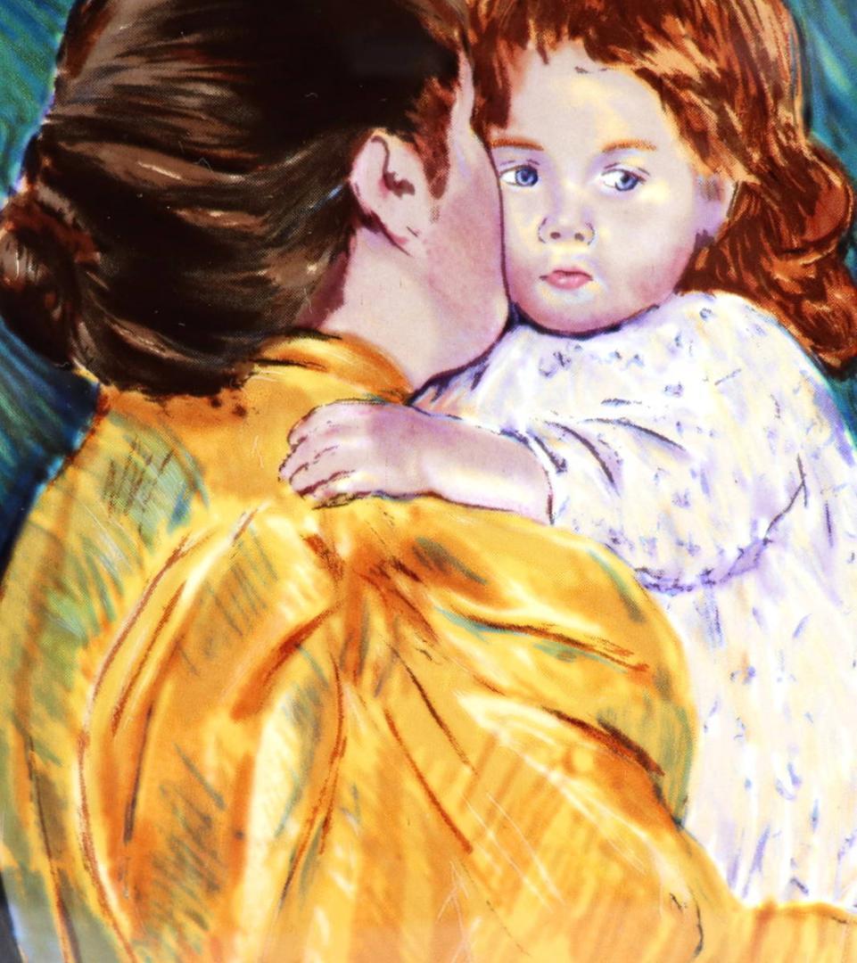 マタニティ・キス ヴィンテージ ステンドグラス メアリ―・カサット 母と子