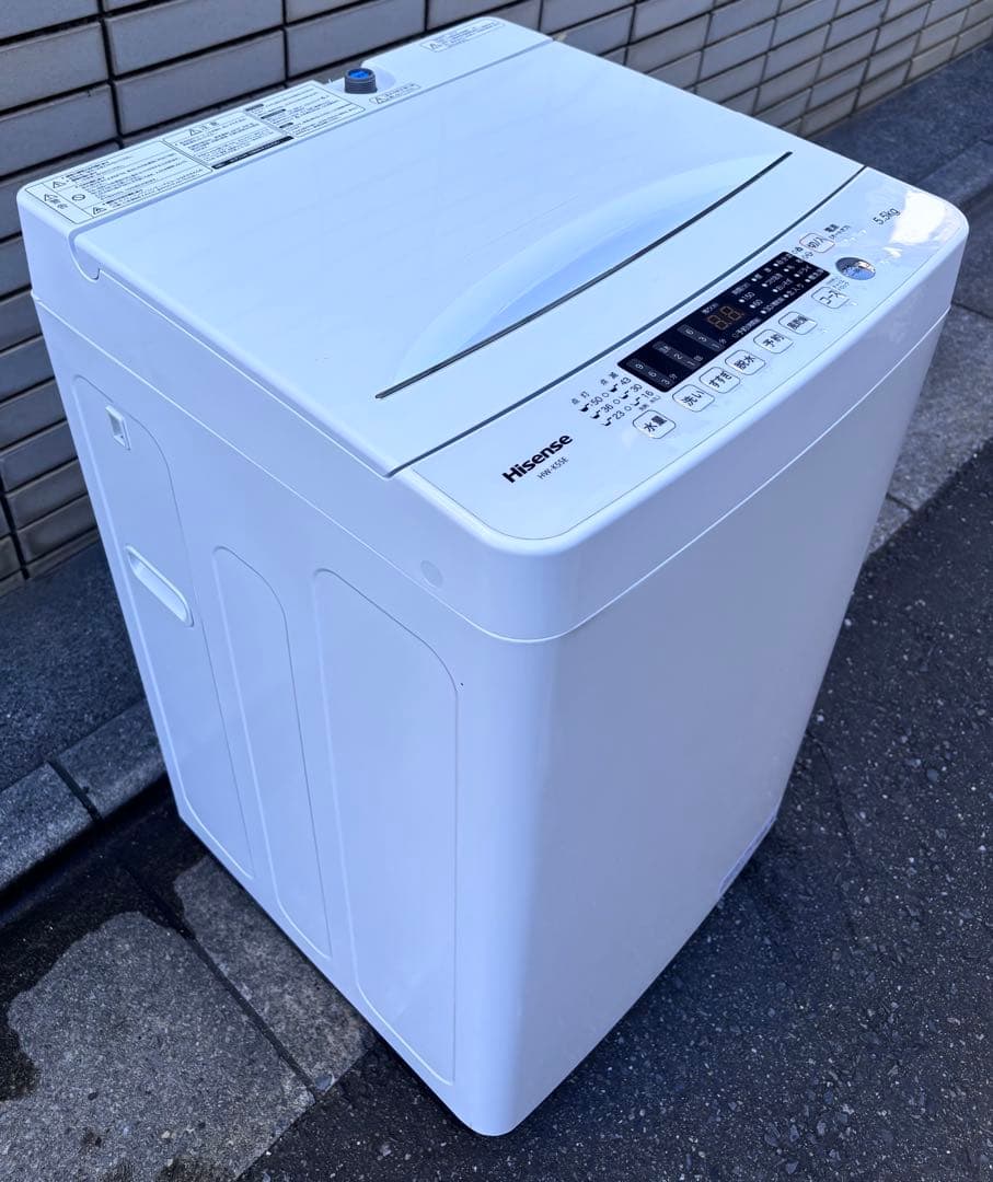 動作確認済み/Hisense/2021年製/縦型洗濯機/5.5kg/本体