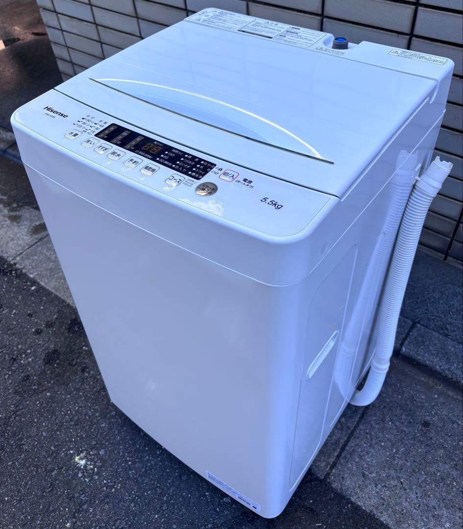 動作確認済み/Hisense/2021年製/縦型洗濯機/5.5kg/本体
