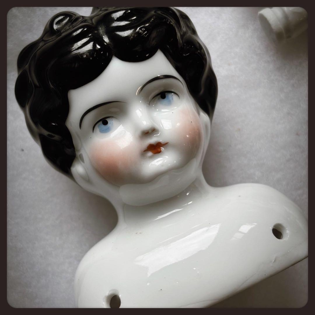 アンティーク チャイナヘッドドール　 ドールパーツセット ドイツ製