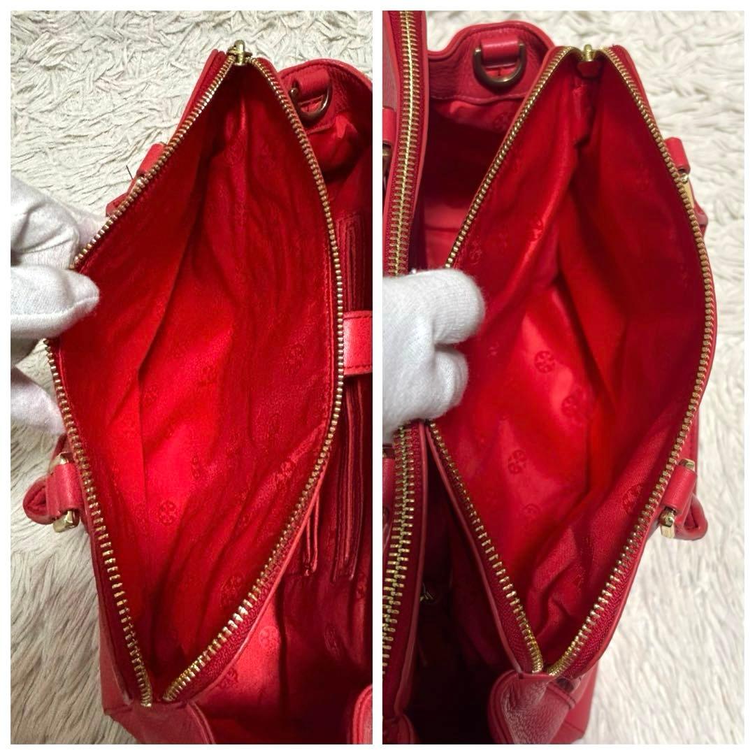 希少 トリーバーチ 2way ショルダーバッグ ゴールド金具 ターンロック