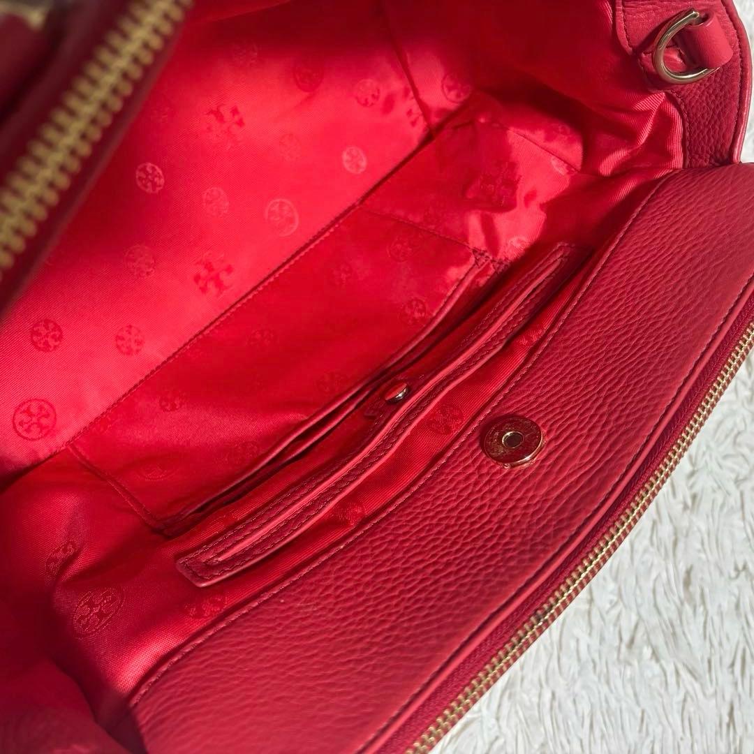 希少 トリーバーチ 2way ショルダーバッグ ゴールド金具 ターンロック