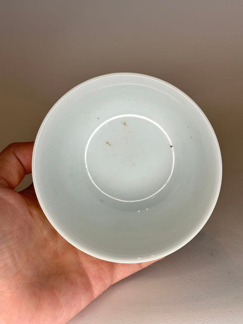 希少品 清時代 在銘 大清乾隆年制黄釉 小茶碗　茶杯　中国古美术品