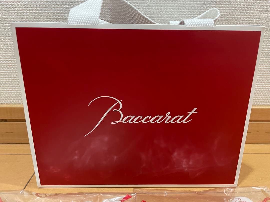 最新版　Baccarat バカラ　座布団　赤色　白色　まねき猫用　ダルマ用