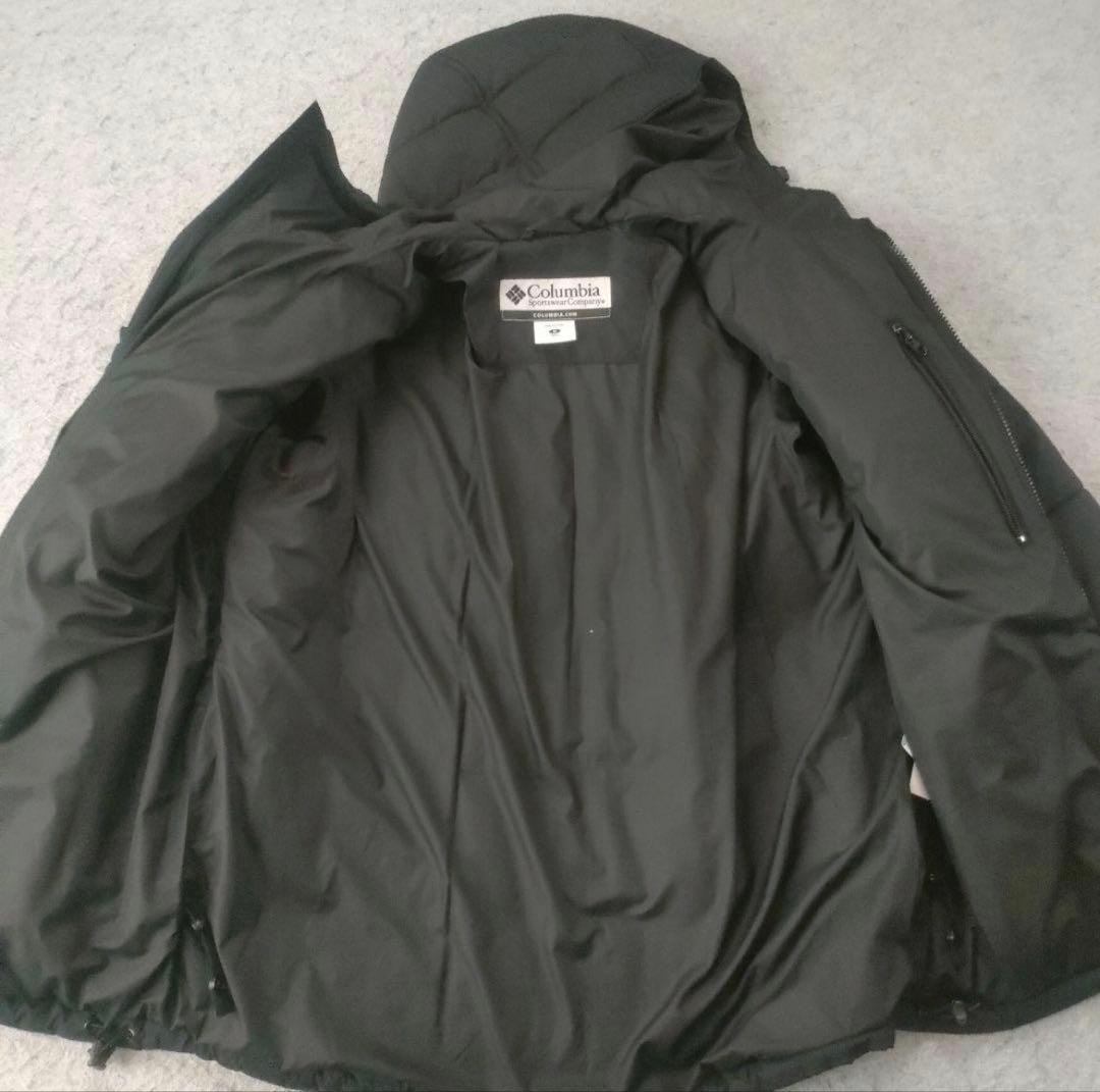 Columbia パファージャケット ブラック パフ フーディ