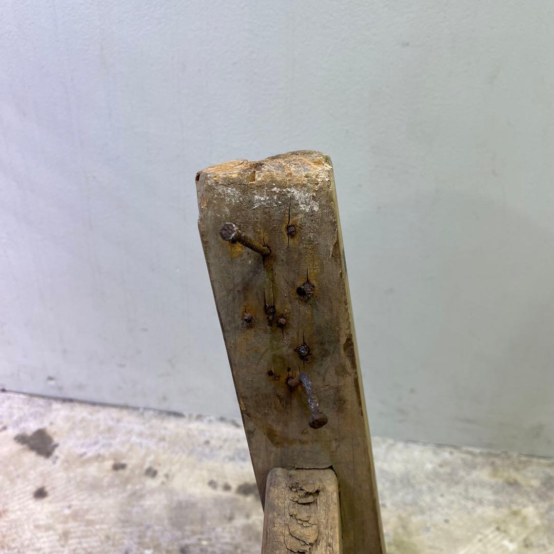 古い木製のスツール 花台 椅子 アンティーク