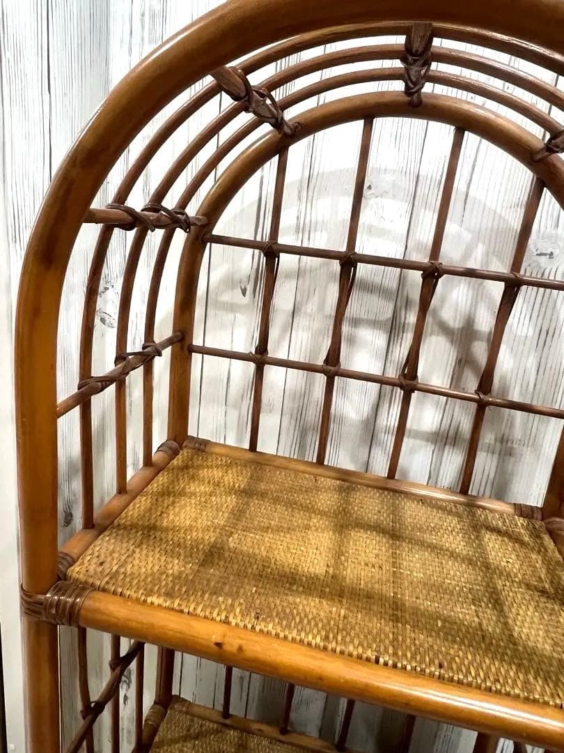 アーチ型ラタン チェスト 籐チェスト 籐タンス 収納棚