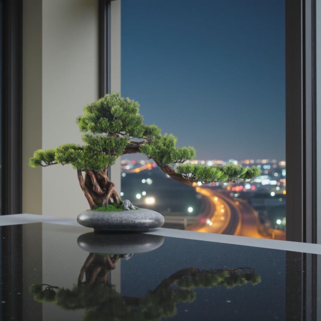 幅70cmフェイク盆栽 盆栽 松 人工盆栽 フェイクグリーン 造花 高品質 大型