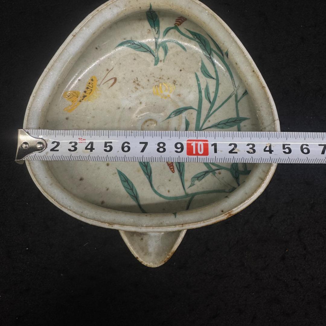 希少！源右衛門　注ぎ口付き　古伊万里風　抹茶茶碗 時代物