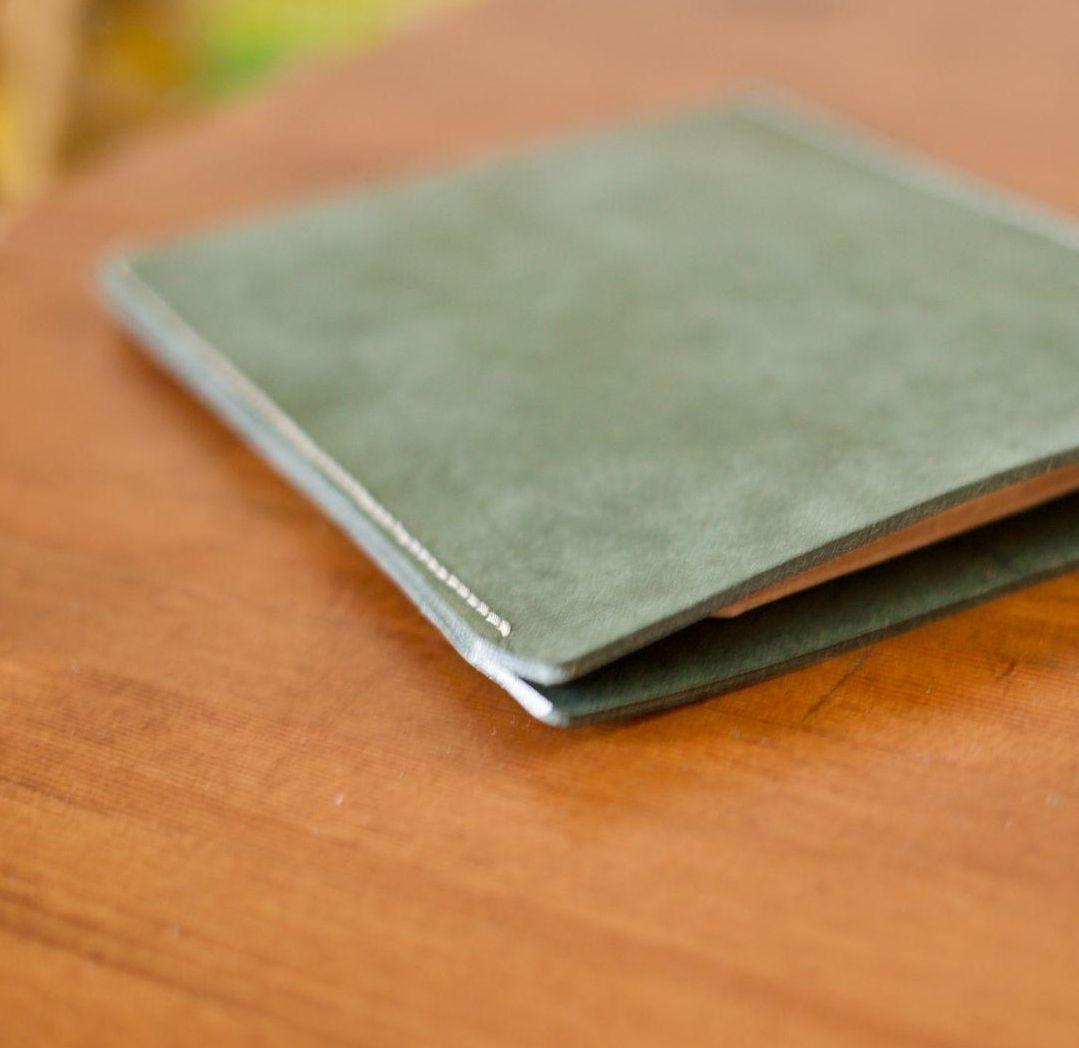 本革レザー iPadminiケース イタリアンレザー グリーン