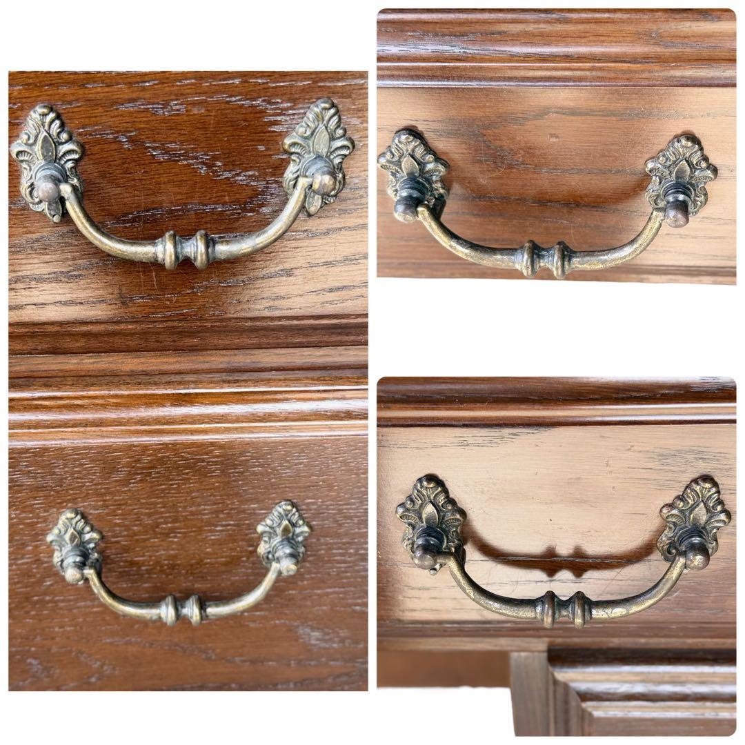 HR661 【 希少 QUEENS LIFE】 domani カリモク片袖デスク