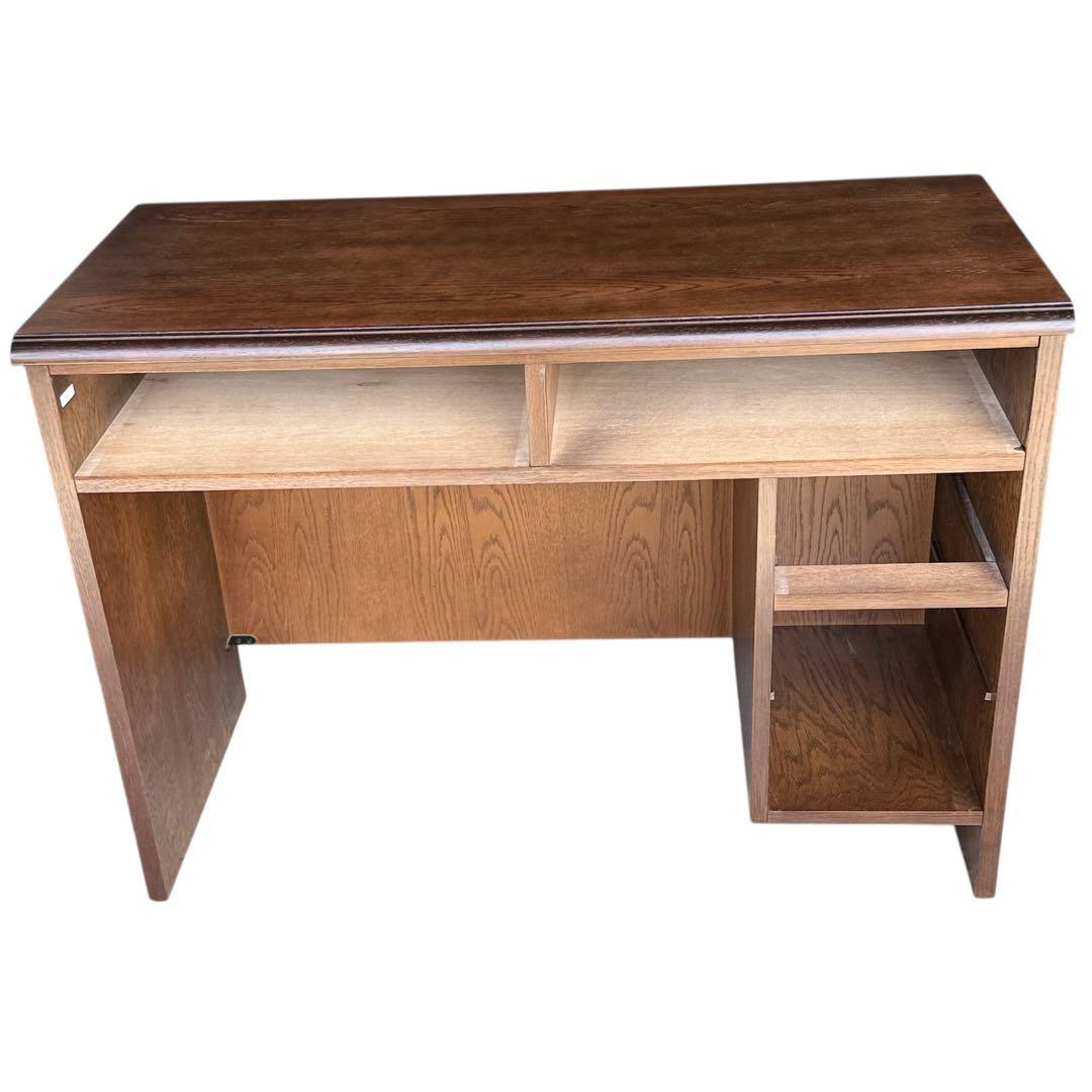 HR661 【 希少 QUEENS LIFE】 domani カリモク片袖デスク