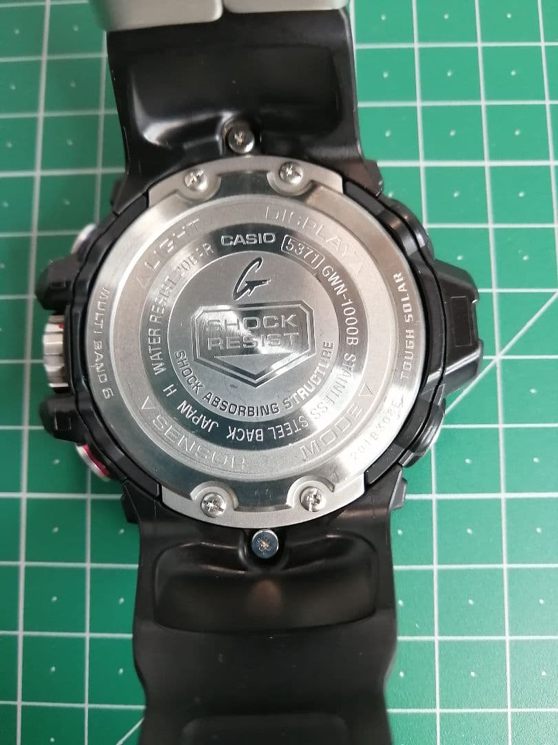 カシオ　G-shock GWN-1000B 洗浄済み　ガルフマスター