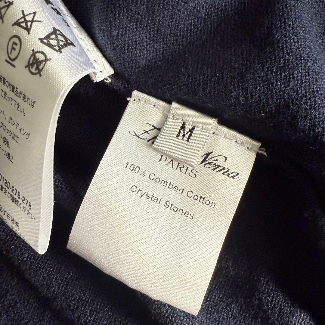 美品★定価17万円★Zhor&nema★美しいクリスタルイージーカーディガンM