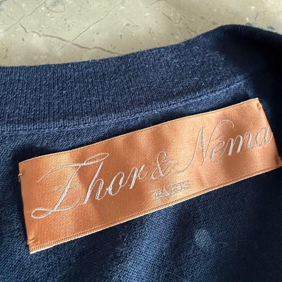 美品★定価17万円★Zhor&nema★美しいクリスタルイージーカーディガンM