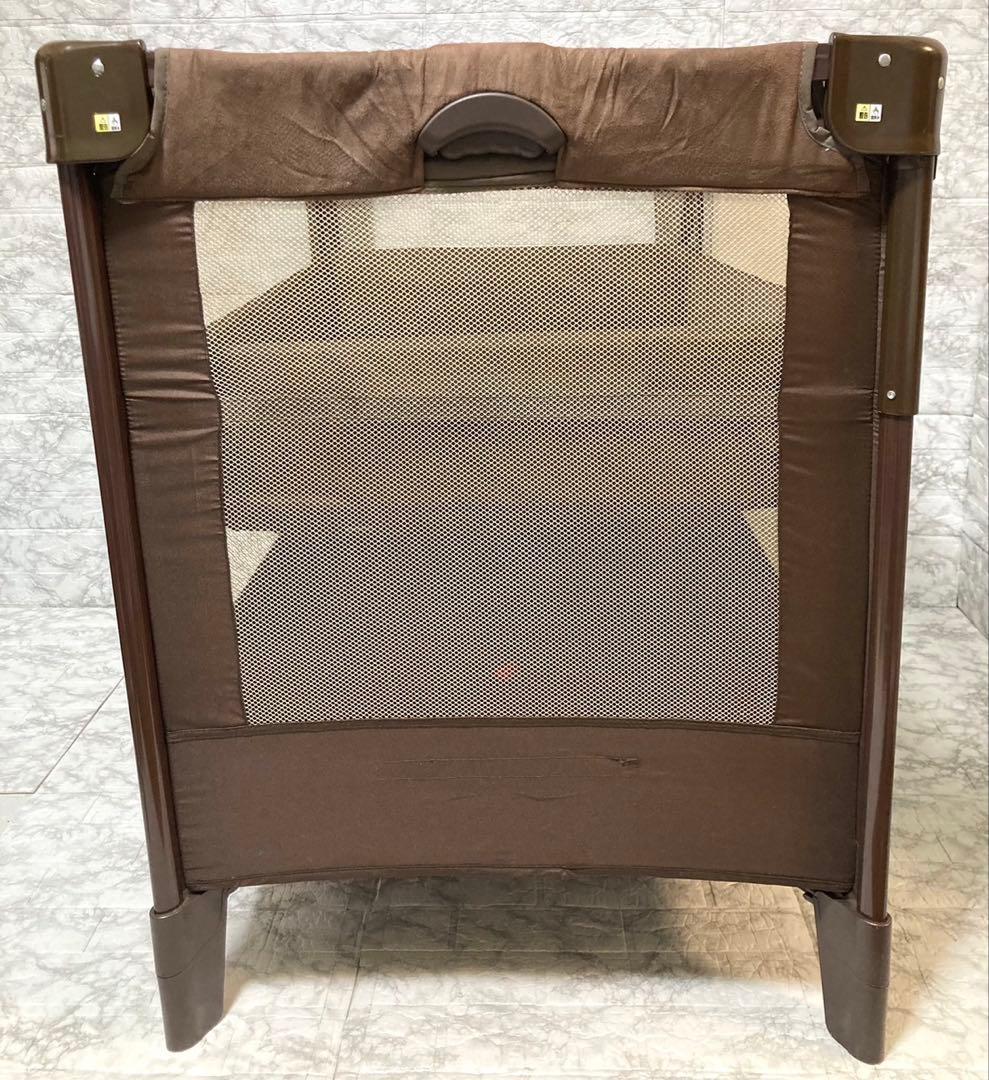 【送料込 美品】Aprica ココネルエアープラス ベビーベッド ブラウン