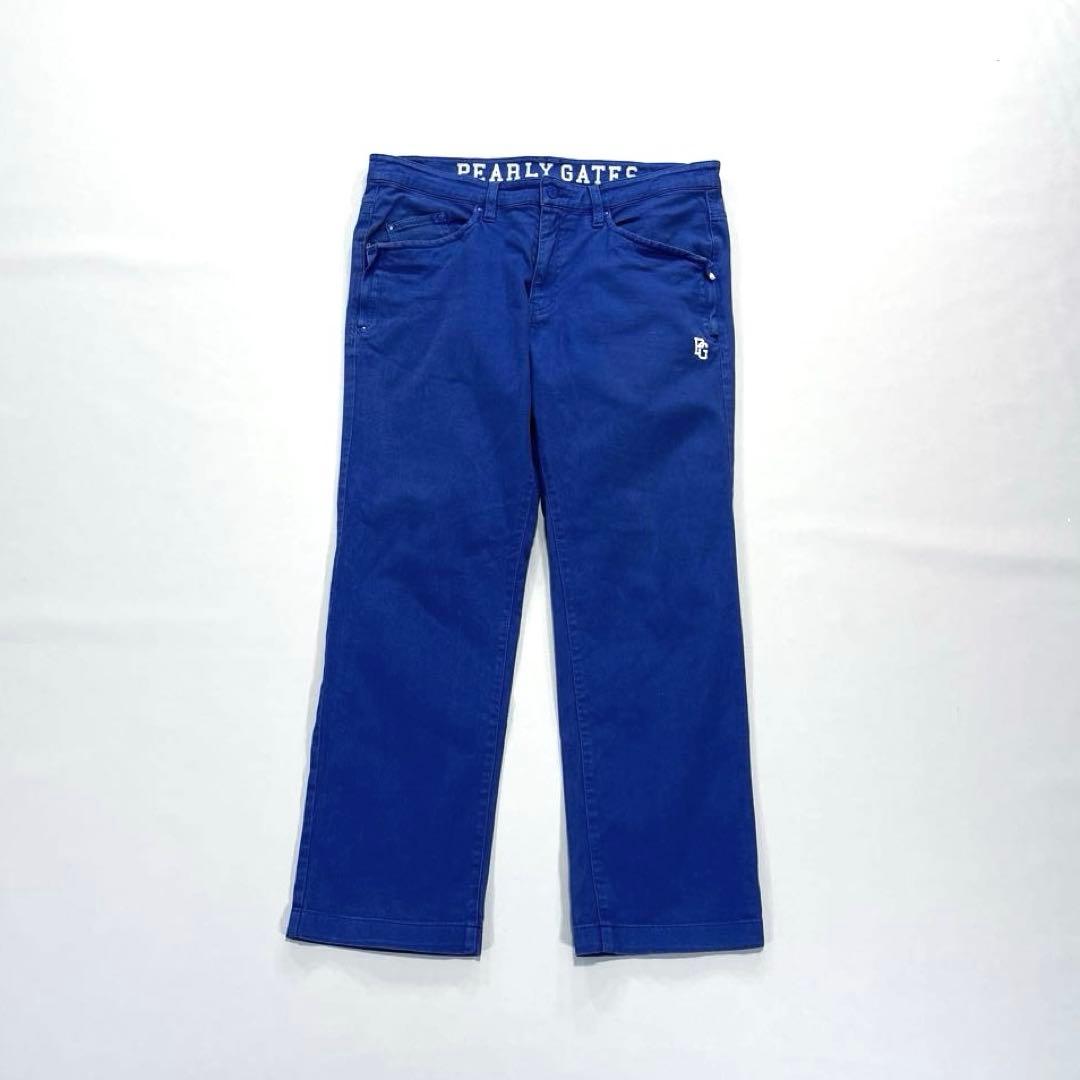 パーリーゲイツ　大きいサイズ　6/LL ロングパンツ　ブルー　オールシーズン