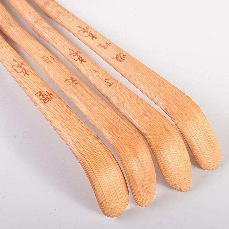 茶道具　表千家流歴代宗匠好茶杓　歴代茶杓　十三本　書付共筒　V　R7767