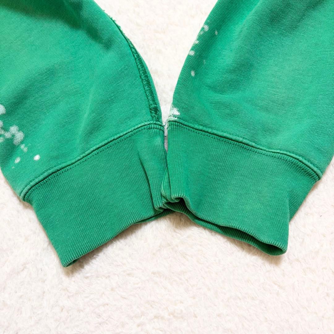 ポロラルフローレン　トレーナー　スウェット　スエット　グリーン　ペンキ　XL