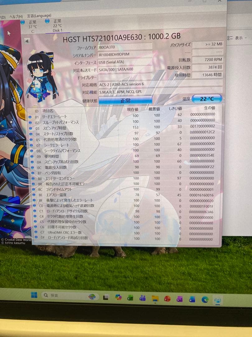 外付けハードディスク・ドライブ WD Black 1TB HDD 6Gb/s mix 13TB (1TBx13)