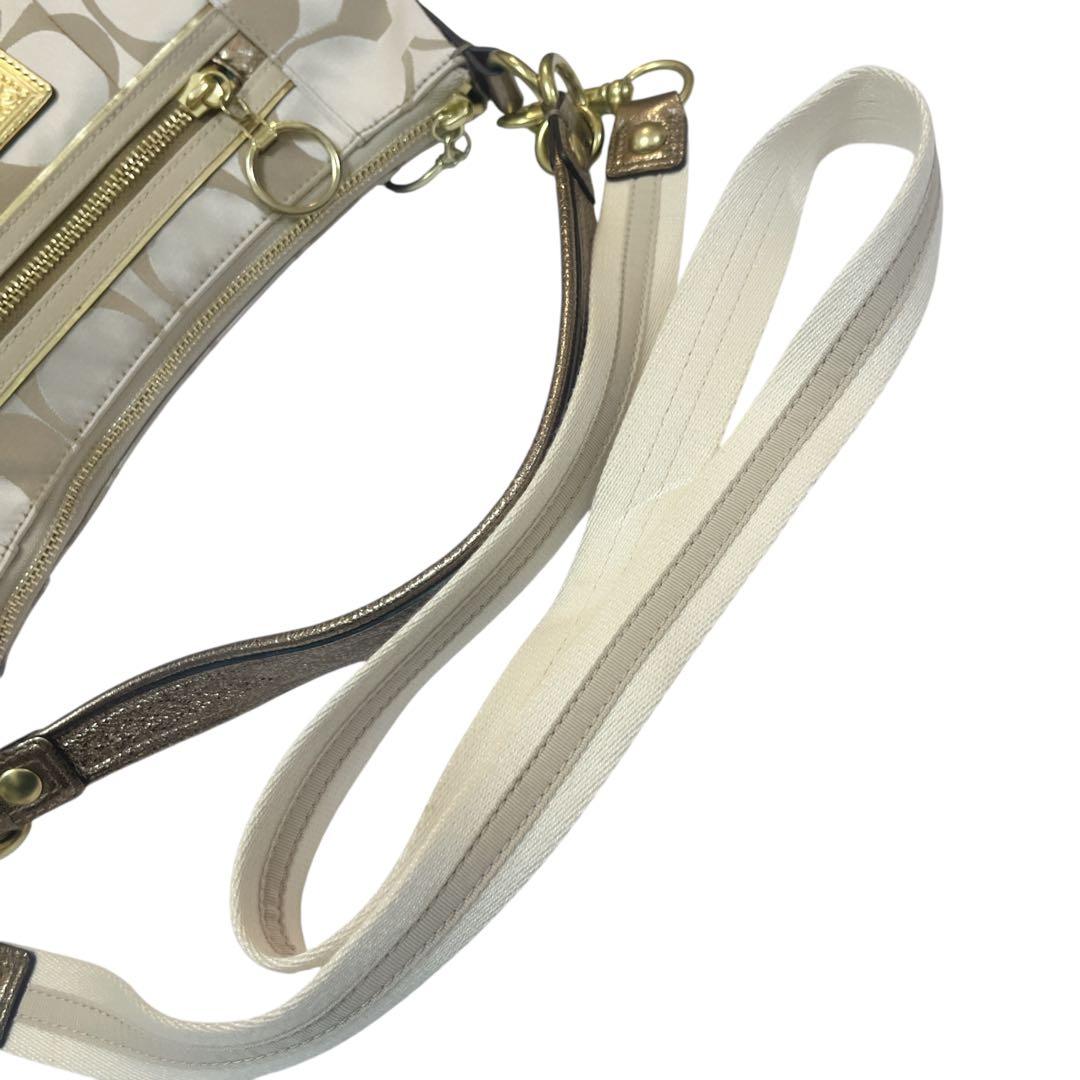 【極美品】COACH ポピー ショルダーバッグ ワンショルダー シグネチャー