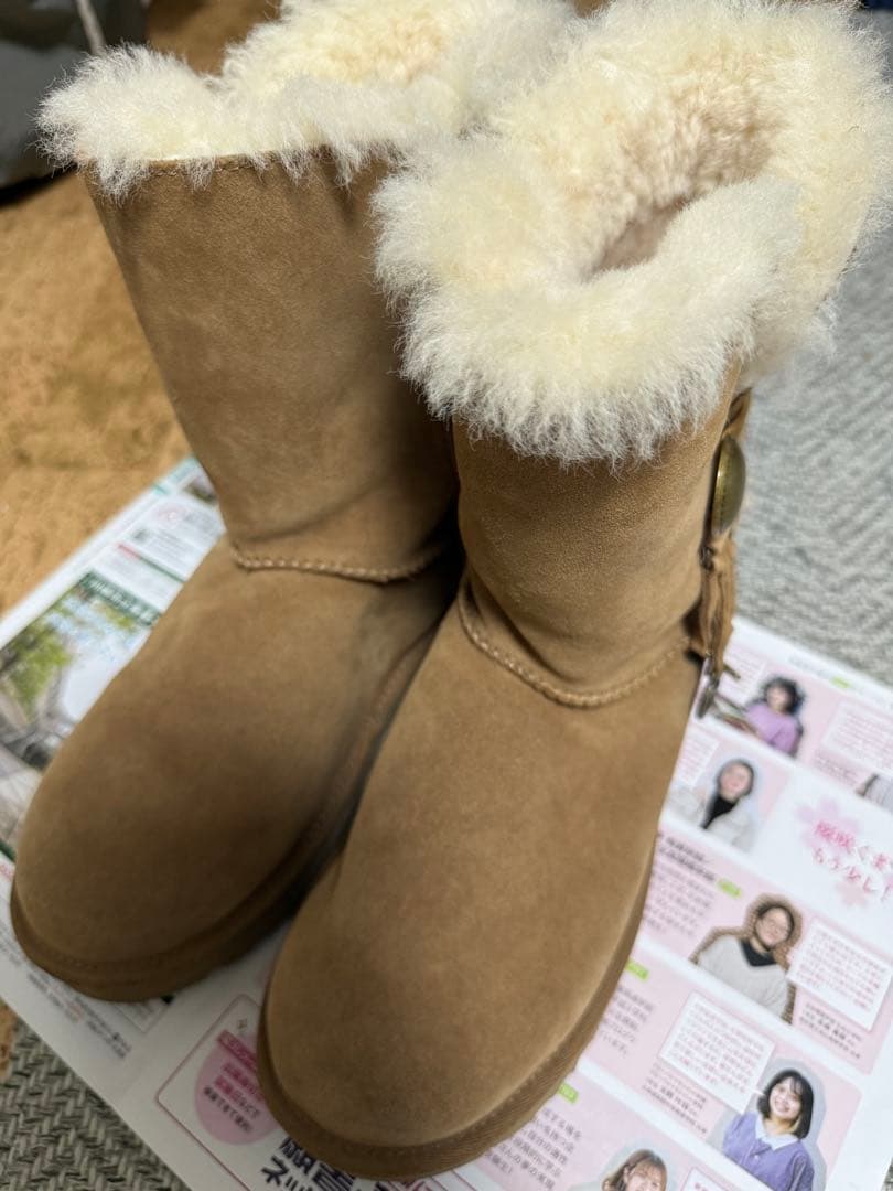 UGG ムートンブーツ　ウール　ロングブーツ
