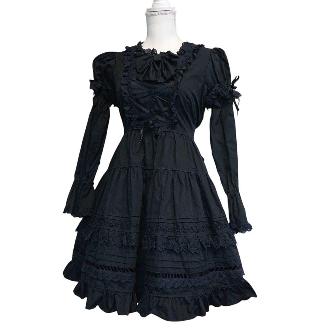 cornet コルネット ワンピース 2way ロリータ ゴスロリ ブラック