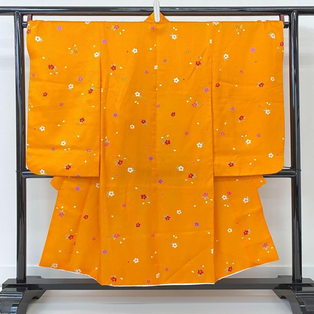 【着物と帯 時流】O170ys◆七五三 3才女の子着物&被布コート+長襦袢◆正絹