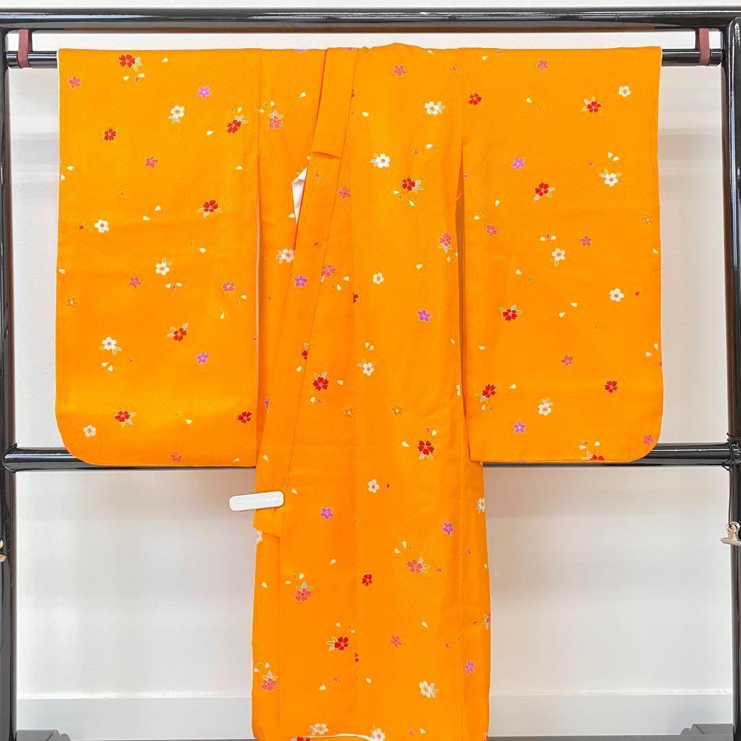 【着物と帯 時流】O170ys◆七五三 3才女の子着物&被布コート+長襦袢◆正絹