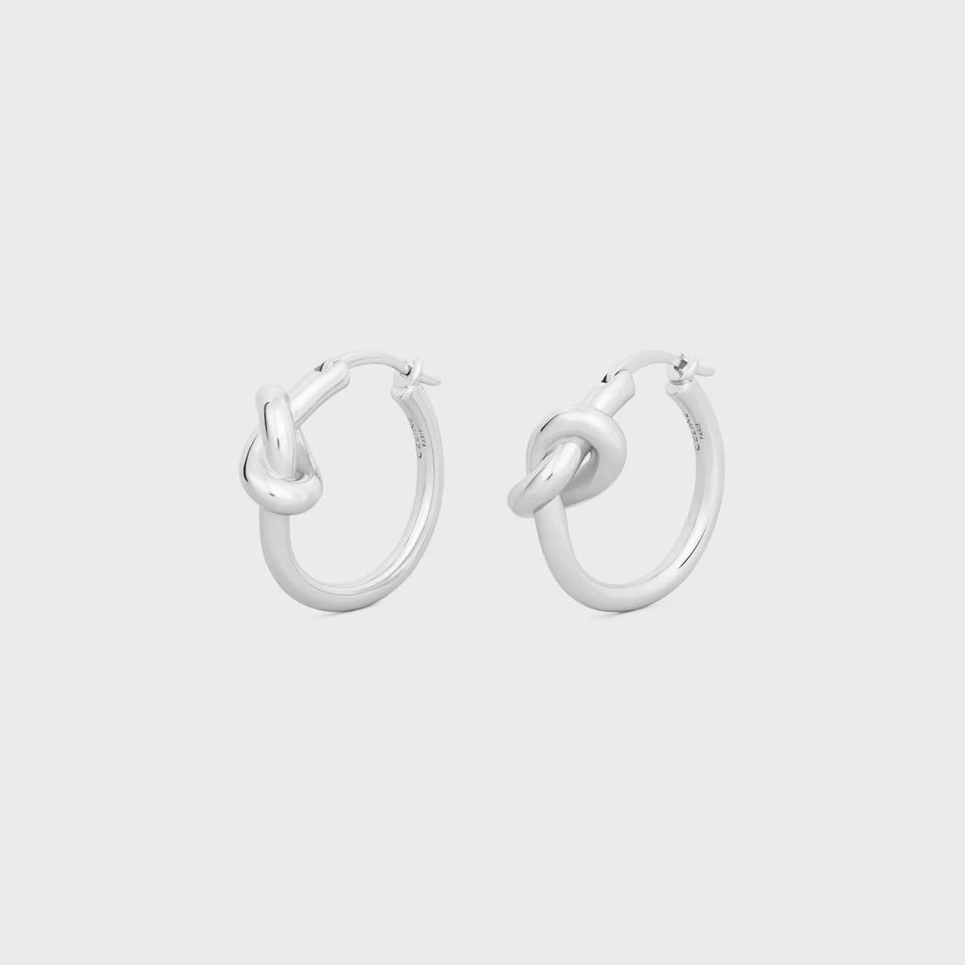 R*u様 【新品未使用品/片耳用】CELINE セリーヌ ノットスモールフープピ