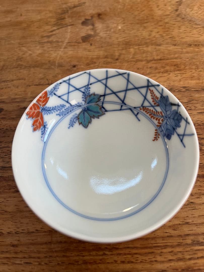 人間国宝　酒井田柿右衛門　13代　桐錦絵　豆皿　小鉢