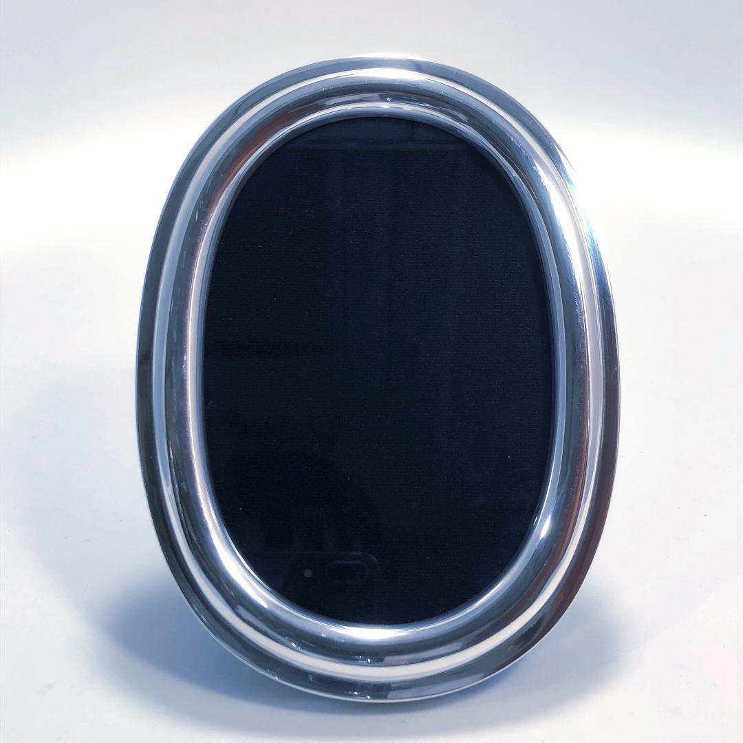 【美品・ケース付き】ジョージジェンセン／オーバル型 フォトフレーム SV925