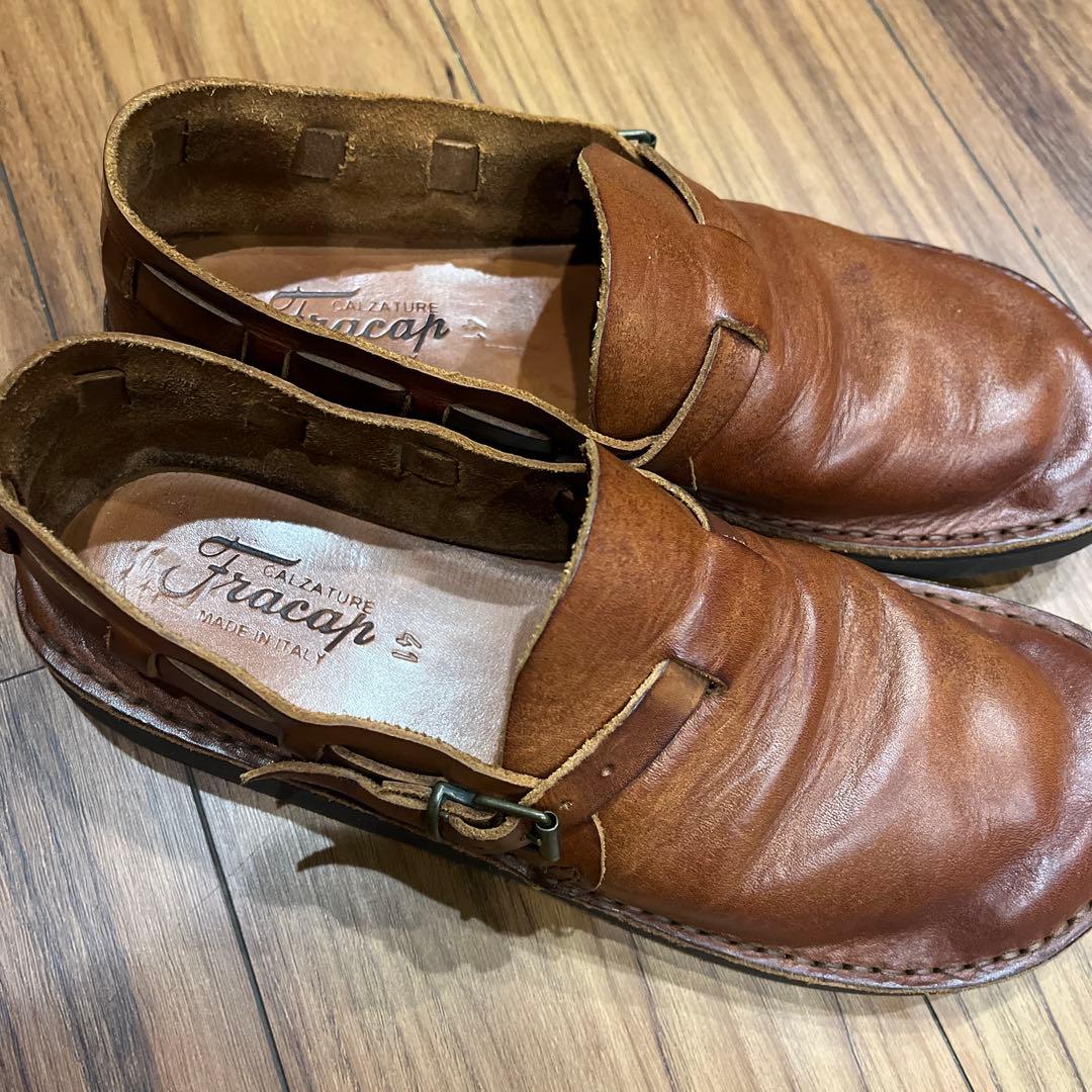 Fracap フラカップ　バケッタ　41 26.5 ブラウン　オーロラシューズ