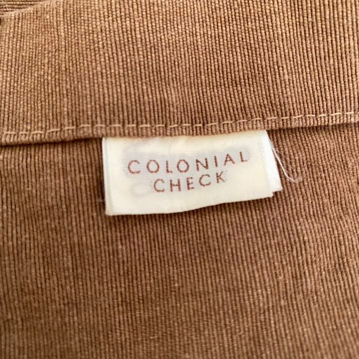 コロニアルチェック　ベッドカバー　マルチカバー　クイーンサイズ対応　特注品