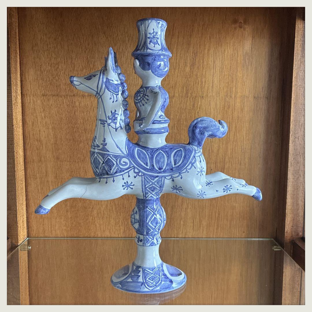 Bjorn Wiinblad キャンドルスタンド　1997年　アトリエ手捻り作品