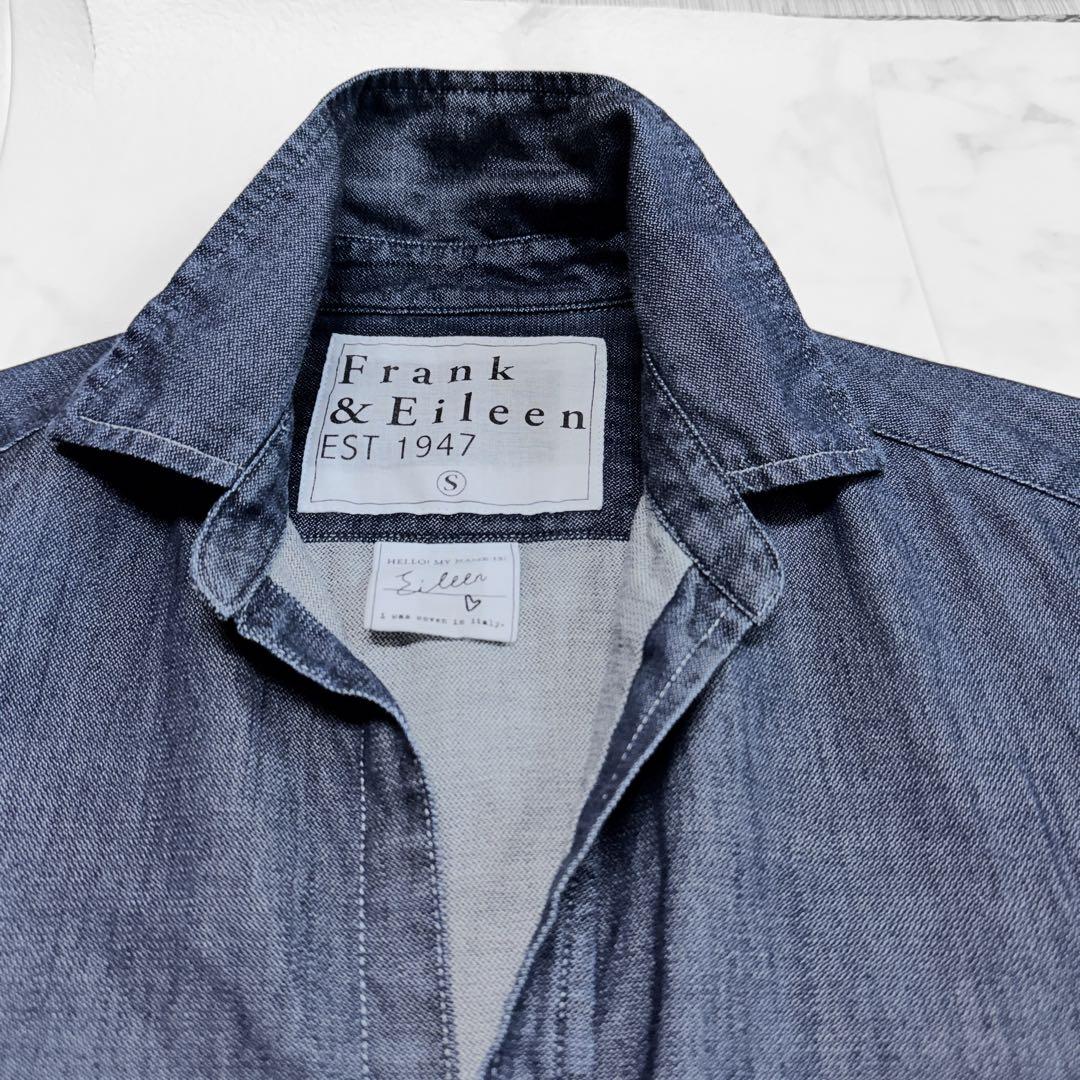 フランクアンドアイリーン デニムシャツ スキッパー サイズS ゆったりめ