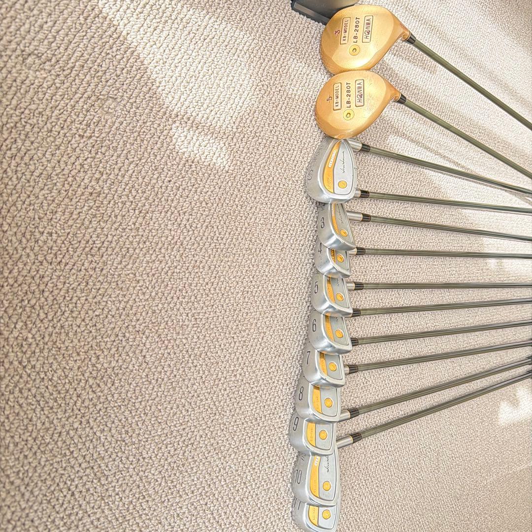 ２４Ｋ　本間LB-606 アイアンクラブセット 24金アイアンクラブセット12本