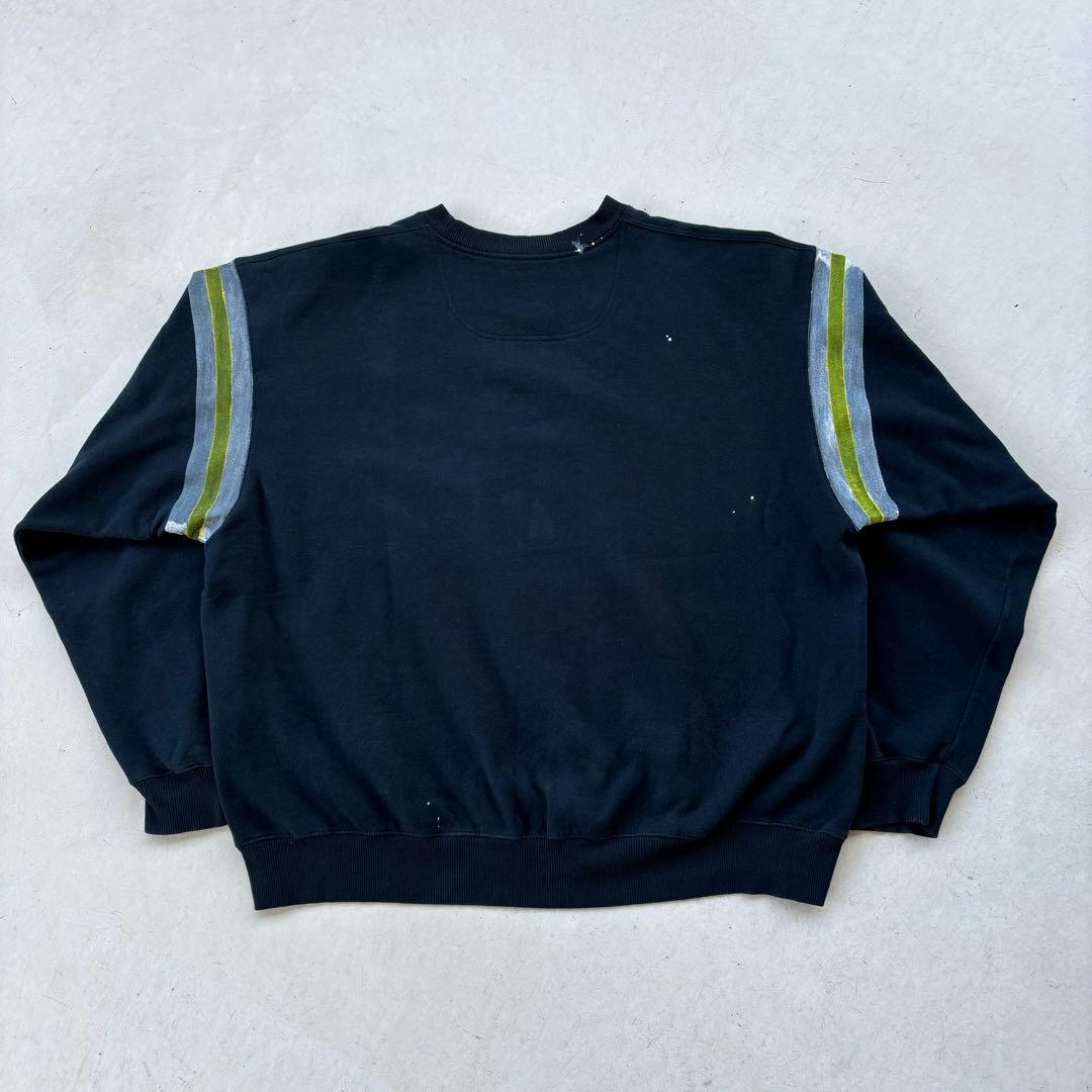 チャンピオン ペイント加工 スウェット ナンバリング 黒 ブラック 常田大希