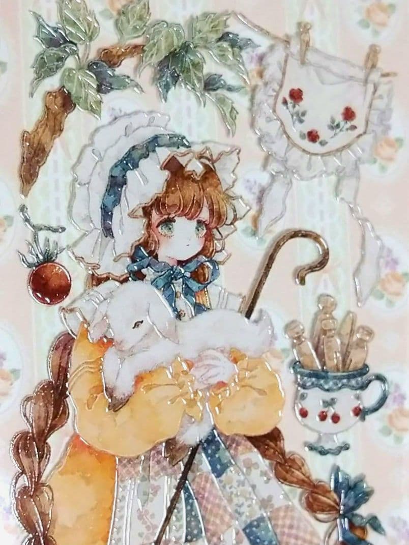 ✩再販✩J621＃纤手遥望(水晶)Shine切り売り海外人物マステ女の子