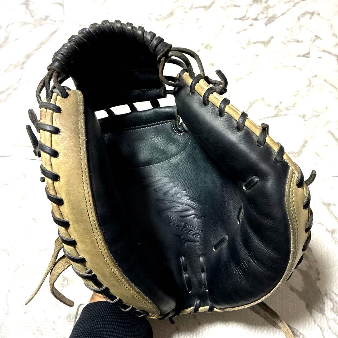 【最終値下げ】ミズノプロ キャッチャーミット 軟式グローブ 黒/キャメル