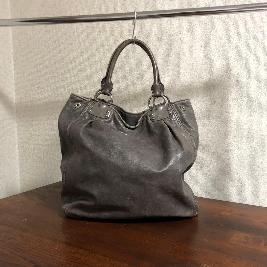 バッグ 00s MIU MIU leather hand bag archive