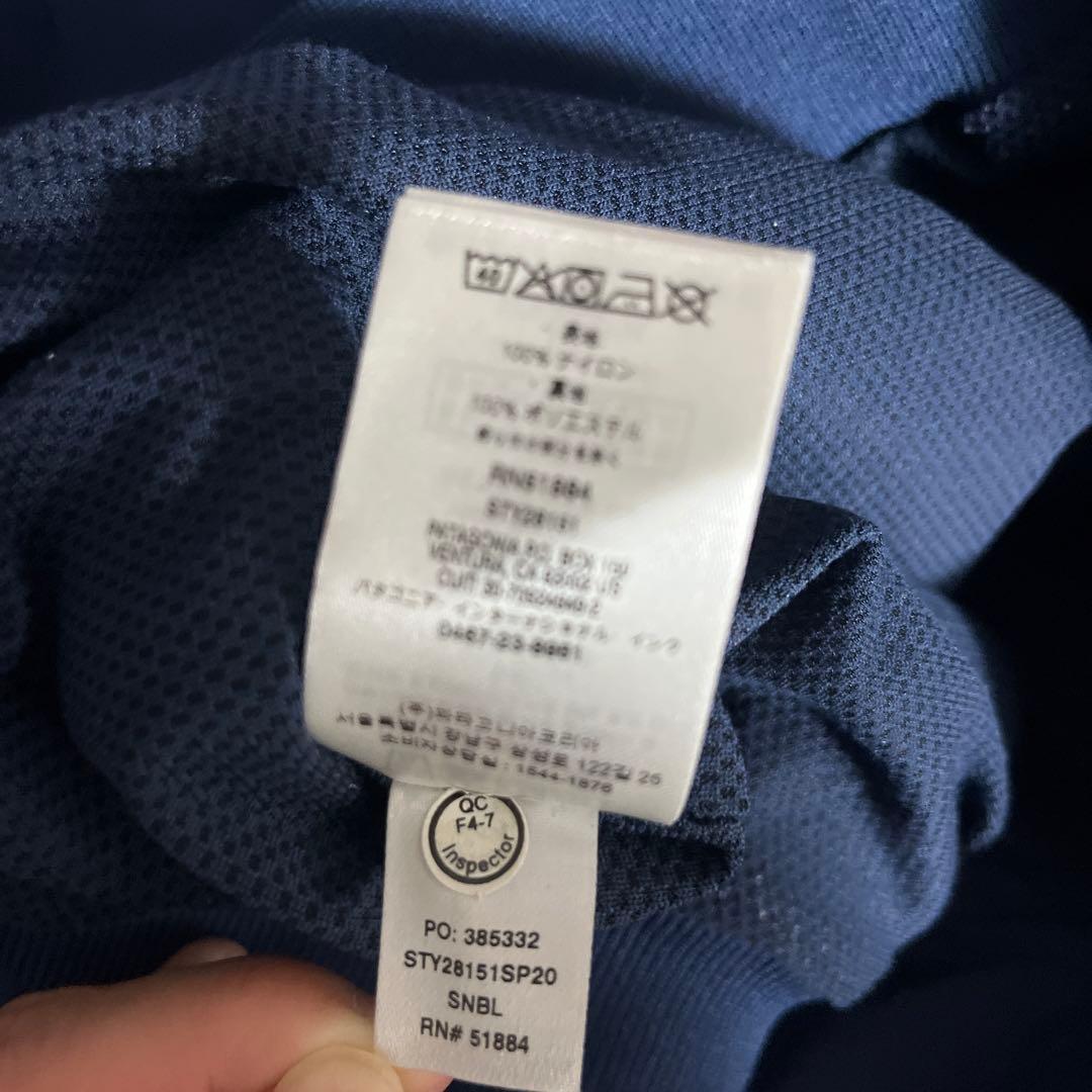 patagonia ネイビー ナイロンジャケット