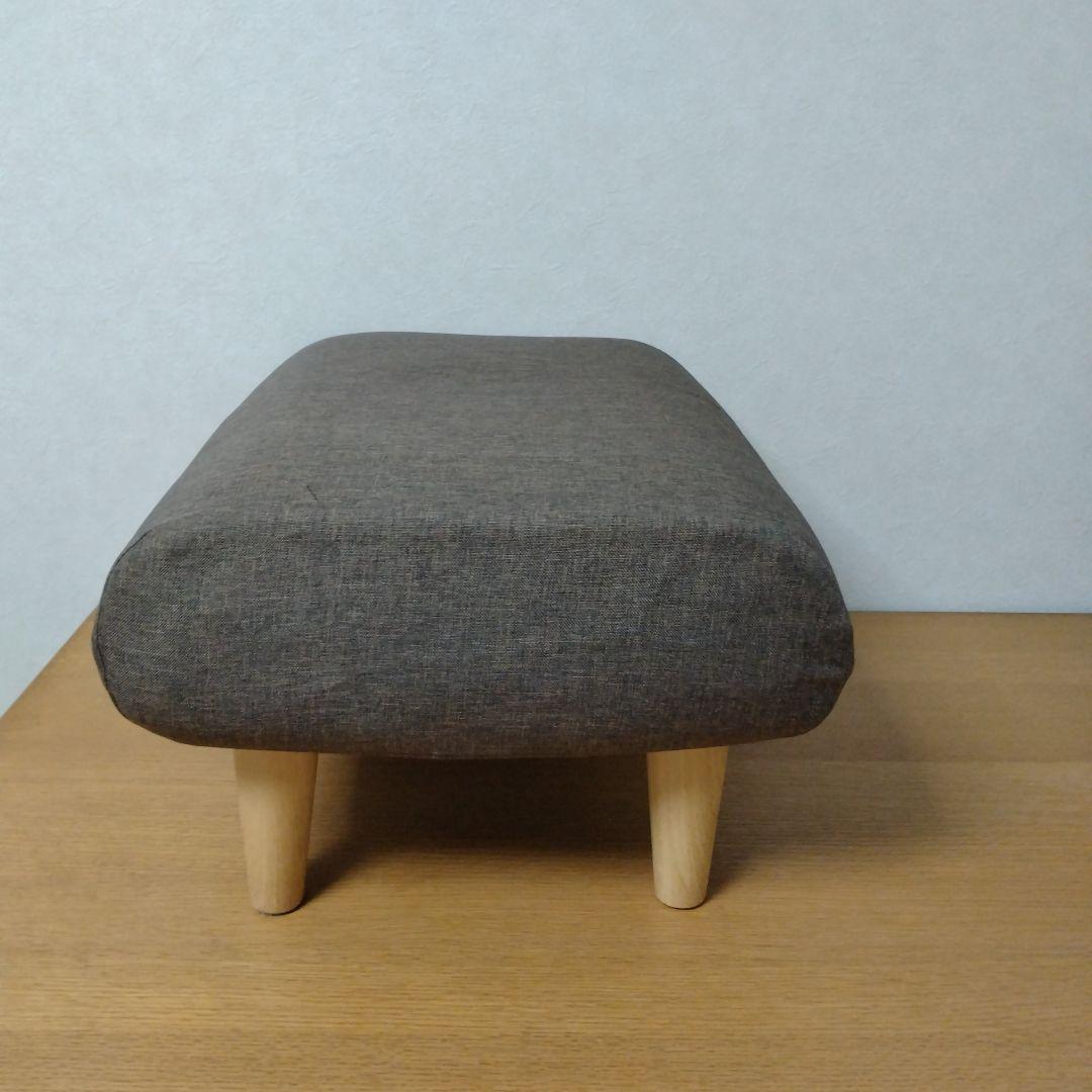 オットマン　国産　日本製　ホワイト　ブラウン　専用カバー付き