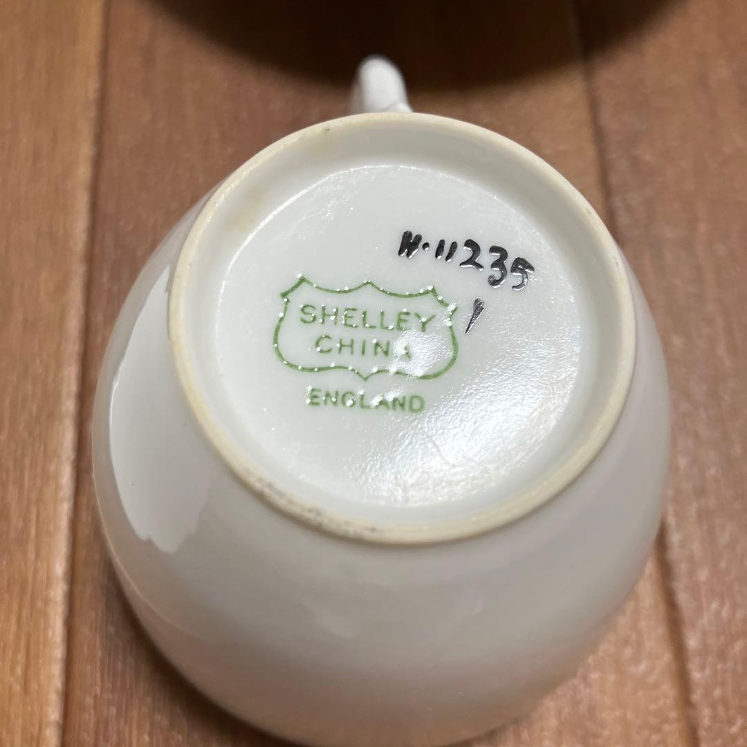 イギリス　アンティーク　Shelley シェリー　カップ＆ソーサー　プレート