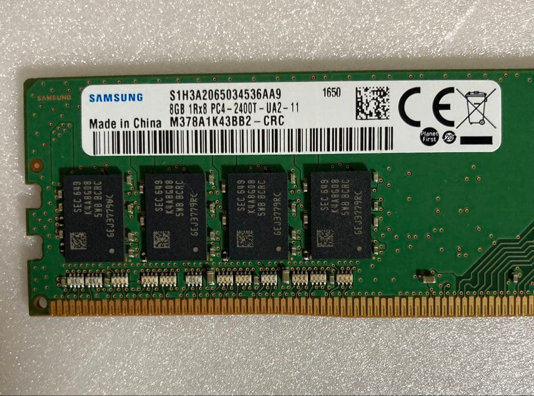 SAMSUNG デスクトップＰＣ用メモリー 8GB・DDR4 【4枚】