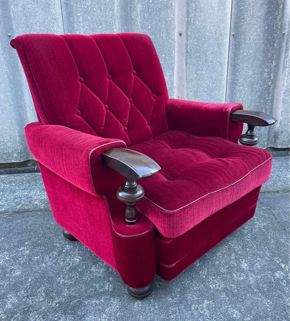 モリシゲ家具/MORISHIGE/オリーブ印/高級/1Pソファ/アームソファ/①