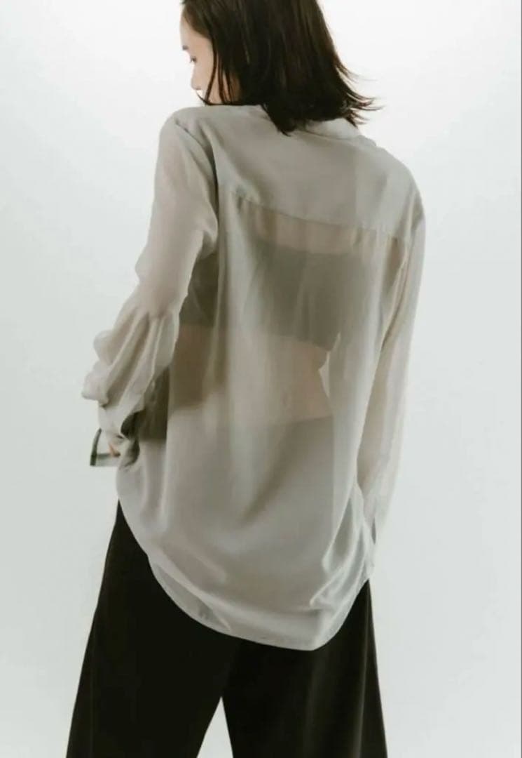 Knuth marf flower print sheer shirt 完売品