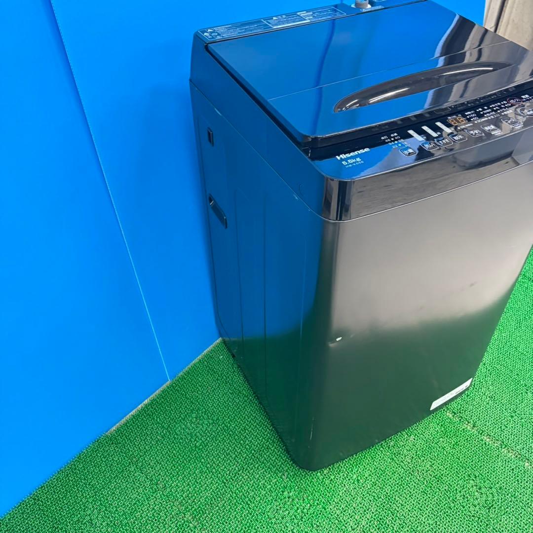 646 ブラックカラー　洗濯機　容量5.5キロ　一人暮らし　冷蔵庫も有　極美品