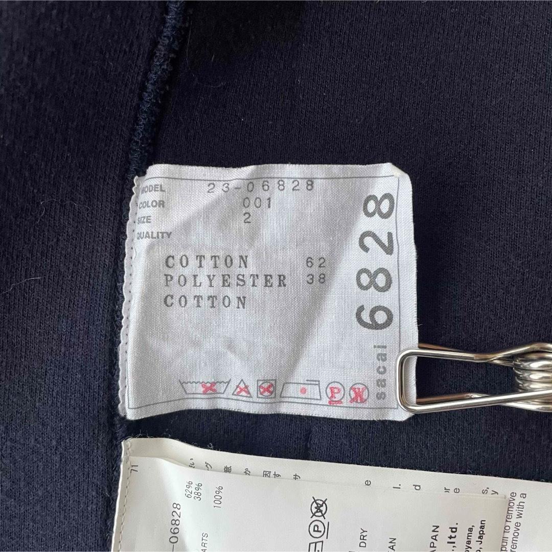 5403【極美品】サカイ　スポンジロングパーカー 23AW　スウェット ジップ