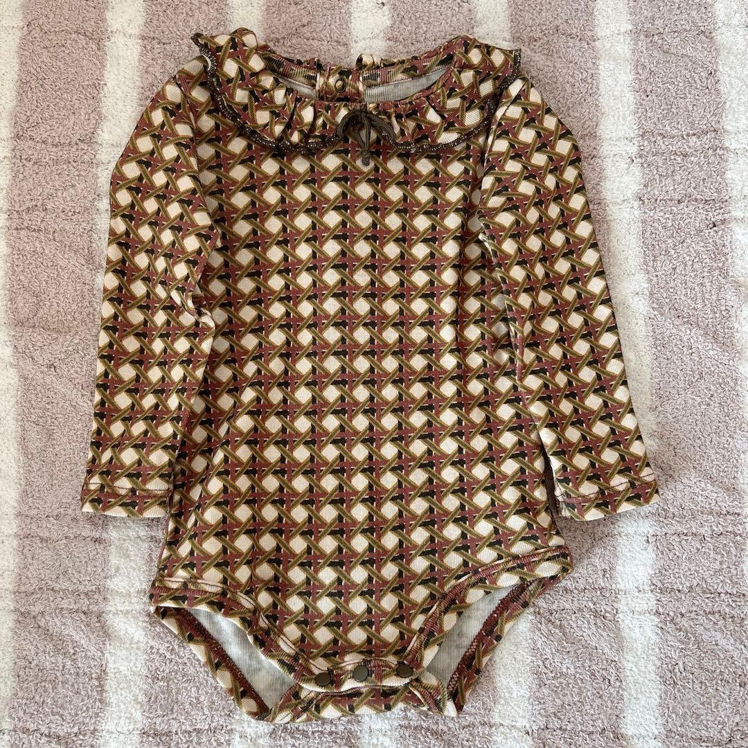 misha&puff ロンパース　ラティス　3-6m